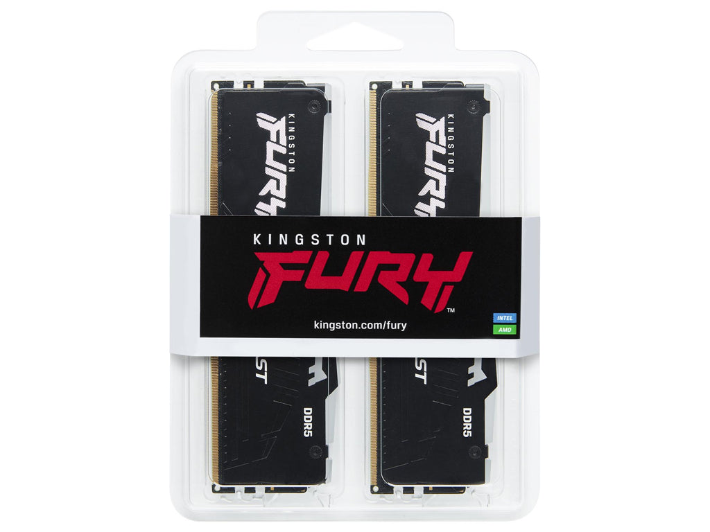 RAM DDR5 64GB Kit (2x32GB) 5600MT/s, CL40, 1.25V, Kingston Fury Beast RGB EXPO/XMP