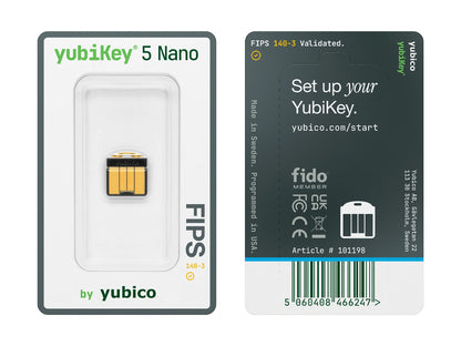 Varnostni ključ Yubico YubiKey 5 Nano FIPS (140-3), USB-A