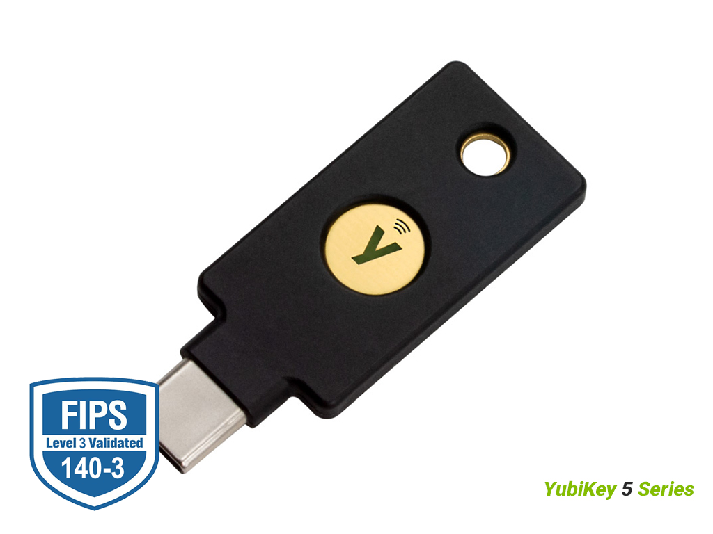 Varnostni ključ Yubico YubiKey 5C NFC FIPS (140-3), USB-C