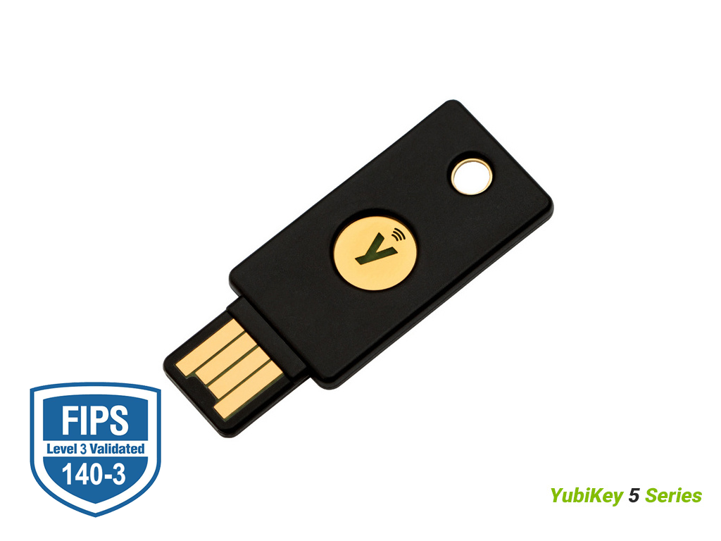 Varnostni ključ Yubico YubiKey 5 NFC FIPS (140-3), USB-A