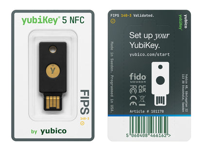 Varnostni ključ Yubico YubiKey 5 NFC FIPS (140-3), USB-A