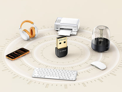 Adapter USB Bluetooth 6.0, črn, ORICO BTA-60
