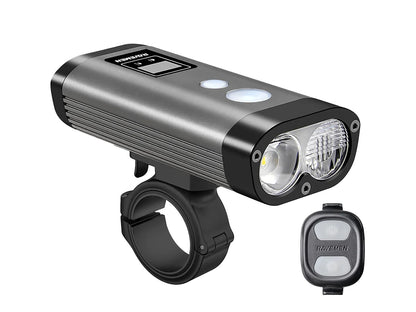 Sprednja kolesarska luč RAVEMEN PR2000, 2000 lm, 6000 mAh, aluminij, IPX8