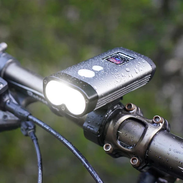 Sprednja kolesarska luč RAVEMEN PR2000, 2000 lm, 6000 mAh, aluminij, IPX8