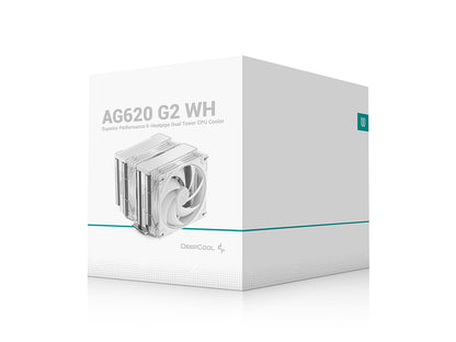 Hladilnik za procesor AG620 G2 WH, 2x 120mm, bel