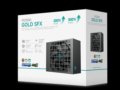 Napajalnik ATX Gamer Storm by DeepCool PS750G, 750W, Modularni, ATX 3.1, 12V-2×6, Gold