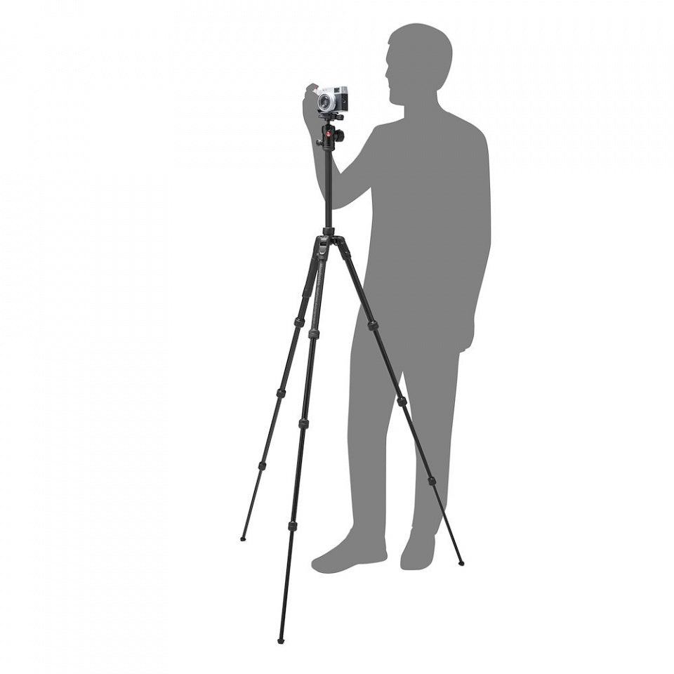 Manfrotto Befree Advanced AS twist alu foto stojalo črn z glavo RC2 Quick release, torba - MKBFRTA4FB-BH