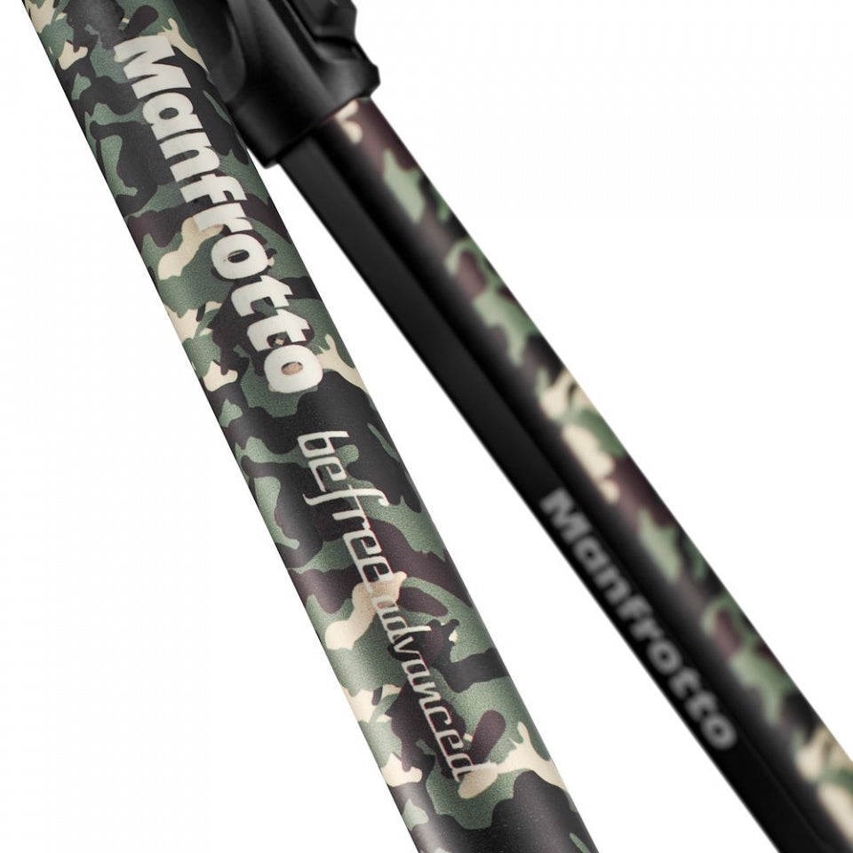 Manfrotto Befree Advanced Camo Wild Green potovalno stojalo - MKBFRTA4CAM3-BH - LIMITED EDITION