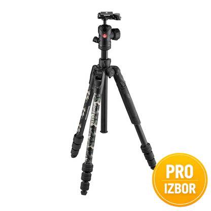 Manfrotto Befree Advanced Camo Wild Green potovalno stojalo - MKBFRTA4CAM3-BH - LIMITED EDITION