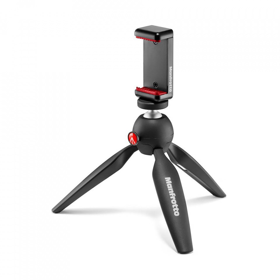 Manfrotto PIXI MINI MII namizno stojalo z nosilcem za telefon - MKPIXICLMII-BK