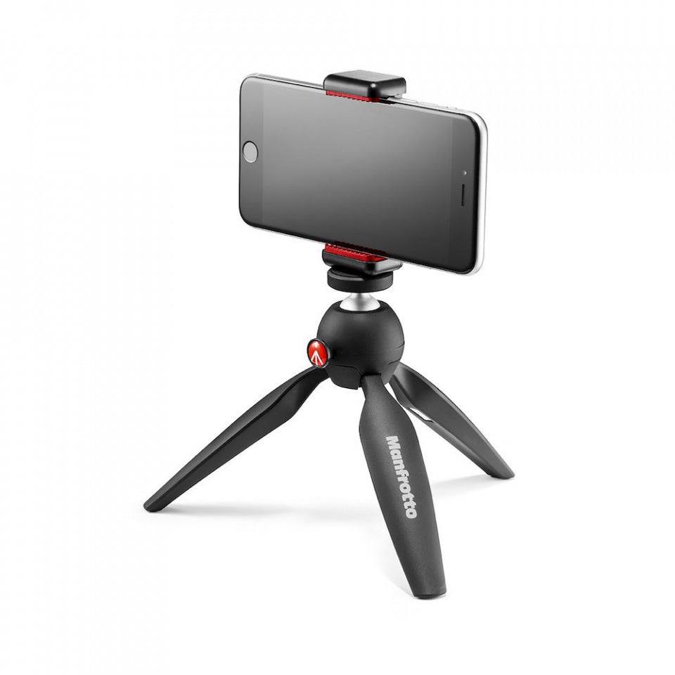 Manfrotto PIXI MINI MII namizno stojalo z nosilcem za telefon - MKPIXICLMII-BK