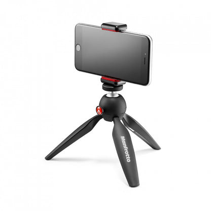 Manfrotto PIXI MINI MII namizno stojalo z nosilcem za telefon - MKPIXICLMII-BK