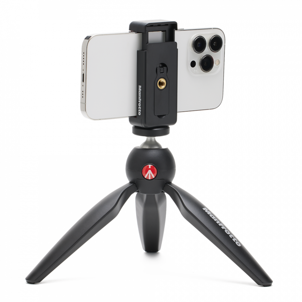Manfrotto PIXI MINI MII namizno stojalo z nosilcem za telefon - MKPIXICLMII-BK
