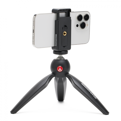 Manfrotto PIXI MINI MII namizno stojalo z nosilcem za telefon - MKPIXICLMII-BK